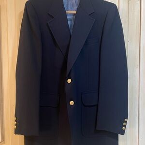 Classic Navy Blazer with Gold Buttons
